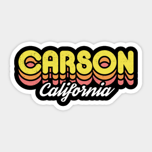 Retro Carson California Sticker